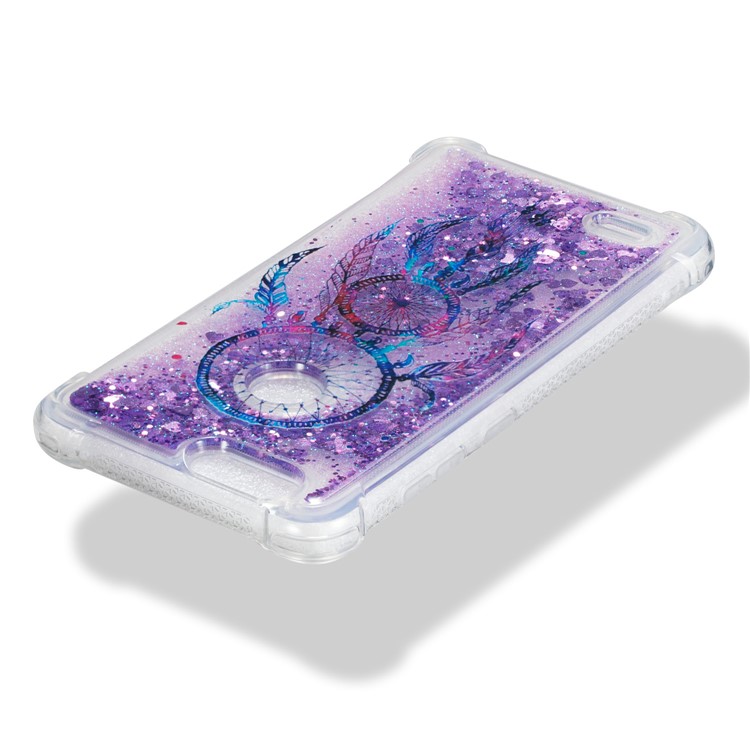 Liquid Glitter Powder Quicksand Shockproof TPU Back Case for ZTE Z982 - Dream Catcher-3