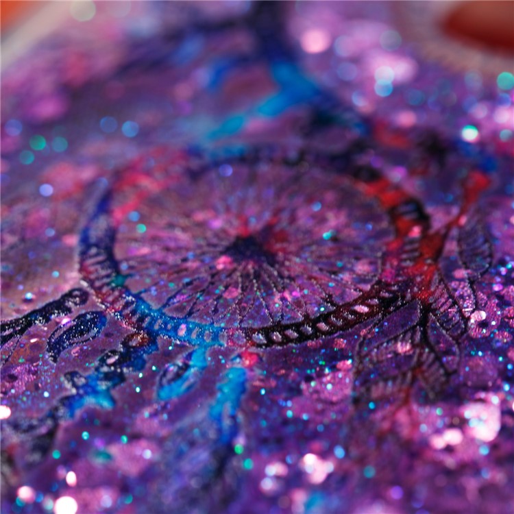 Liquid Glitter Powder Quicksand Shockproof TPU Back Case for ZTE Z982 - Dream Catcher-6