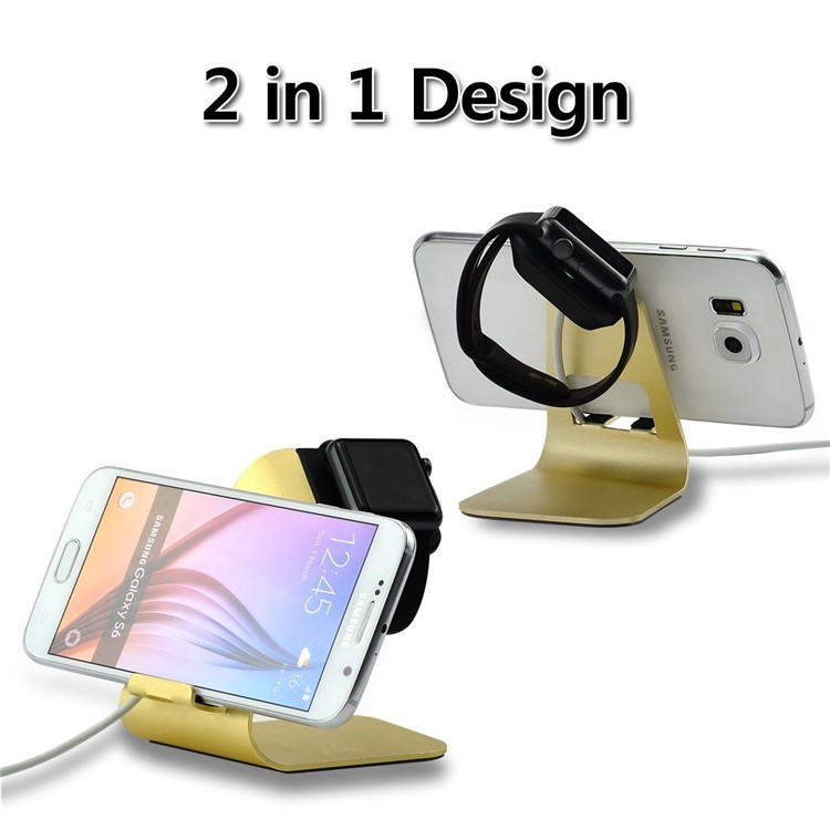 DAITE Aluminium Alloy Charging Stand Desktop Display Cradle Dock Station for Apple Watch, iPhone, Samsung etc.-2