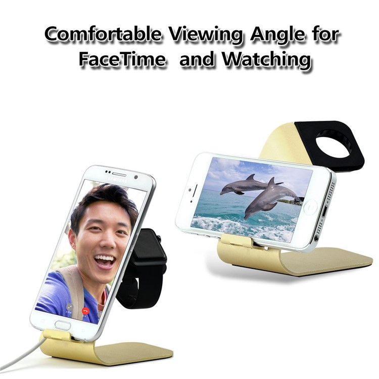 DAITE Aluminium Alloy Charging Stand Desktop Display Cradle Dock Station for Apple Watch, iPhone, Samsung etc.-3