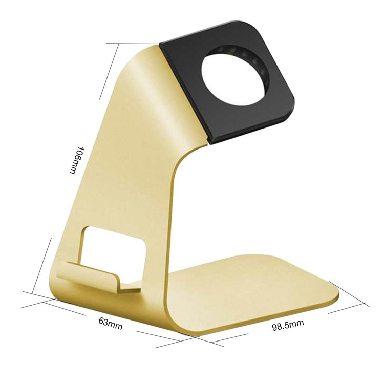 DAITE Aluminium Alloy Charging Stand Desktop Display Cradle Dock Station for Apple Watch, iPhone, Samsung etc.-7
