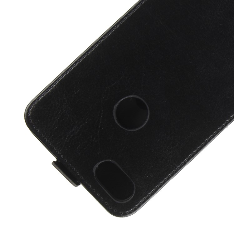 Crazy Horse Vertical Flip Leather Mobile Case with Card Slot for ZTE Blade X Z965 - Black-3