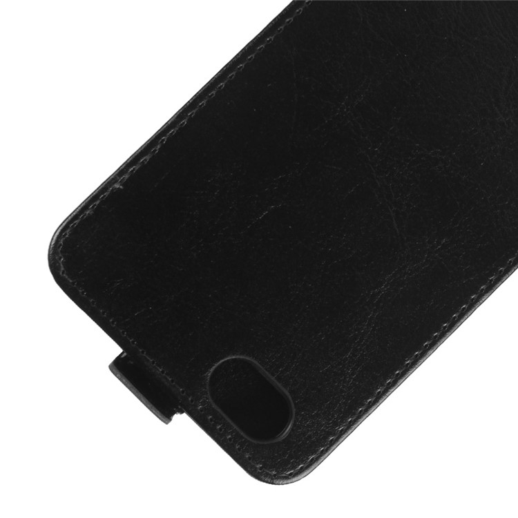 Crazy Horse Texture Vertical Flip Leather Case with Card Slot for ZTE Blade A6 Lite - Black-4