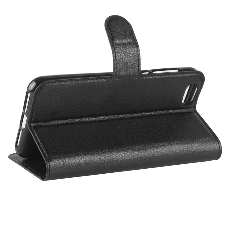 Litchi Texture Wallet Stand Leather Protective Case for ZTE Blade A6 Lite - Black-5