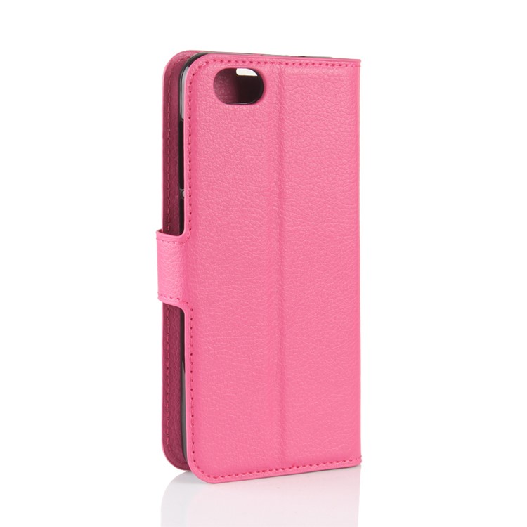 Litchi Texture Wallet Leather Stand Case for ZTE Blade A6 Lite - Rose-6