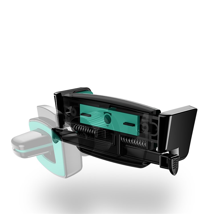 USAMS US-ZJ030 Car Air Vent Mount Elastic Cellphone Holder for iPhone X / Samsung Galaxy S9 - Black-3