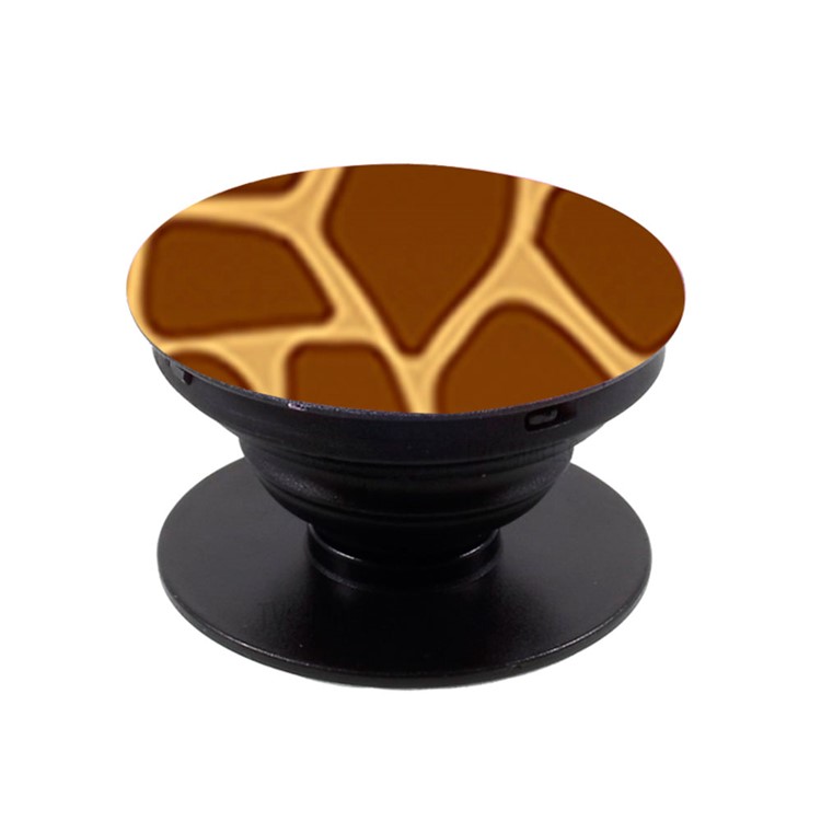 NXE Mobile Phone Finger Grip Expanding Mount for iPhone Samsung Smartphone - Giraffe Texture-5