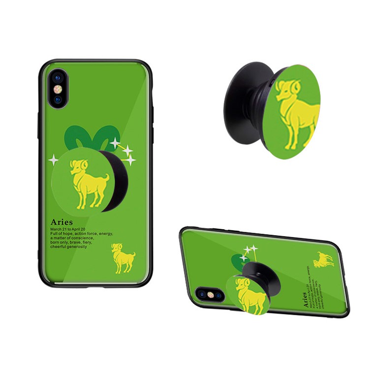 NXE Constellation Series Mobile Phone Finger Grip Expanding Mount for iPhone Samsung Smartphone - Aries-12