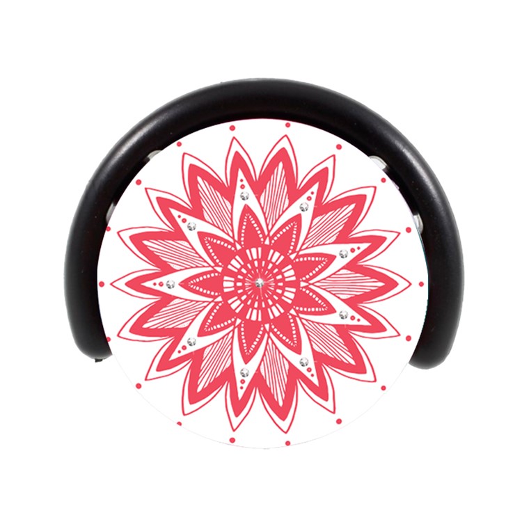 NXE Mandala Series Rhinestone Decorated Mobile Phone Finger Grip Expanding Mount for iPhone Samsung Smartphone - Red-5