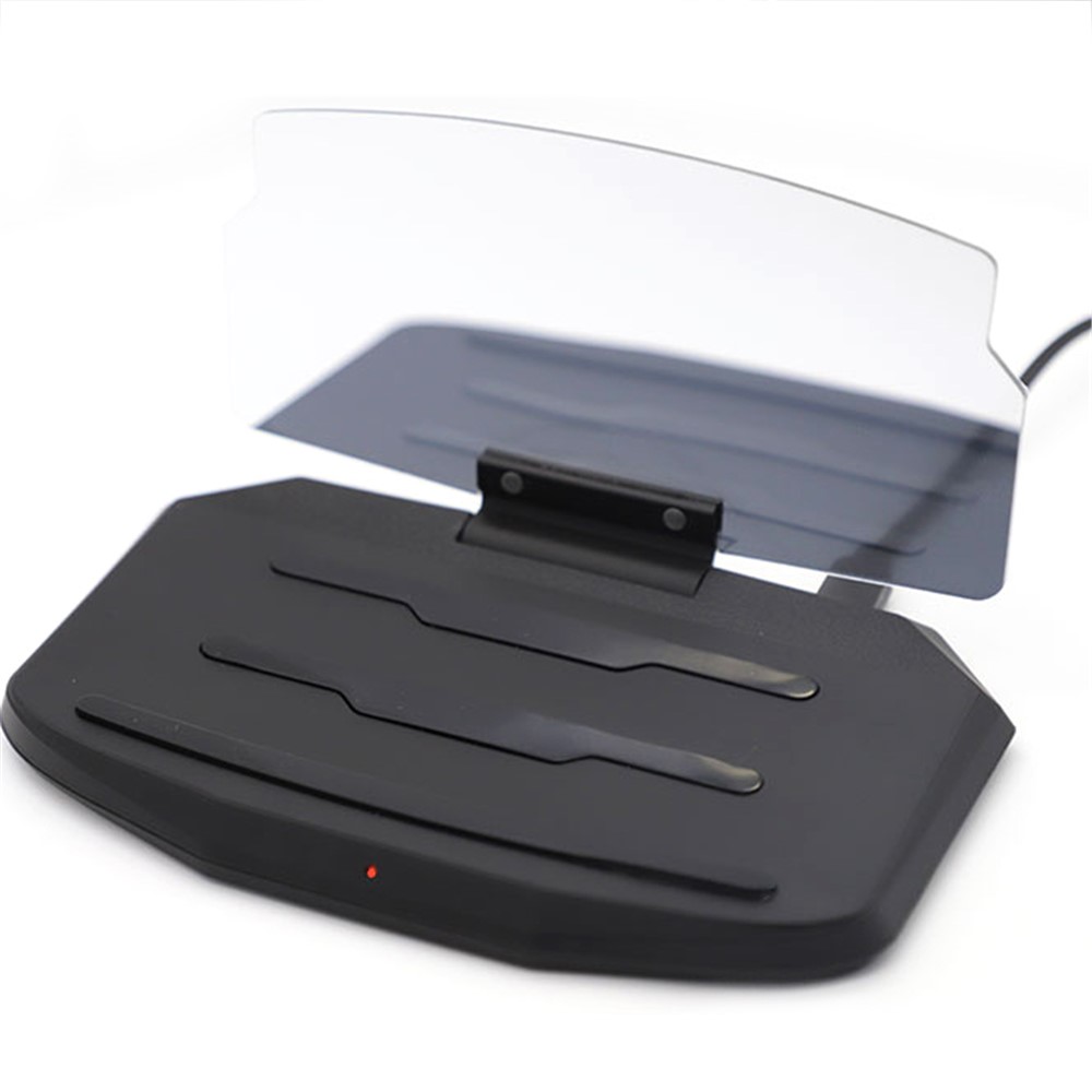 5W Qi Wireless Charger + Heads up Car Navigation Image Reflector HUD 2-in-1 Design for iPhone Samsung Huawei-5