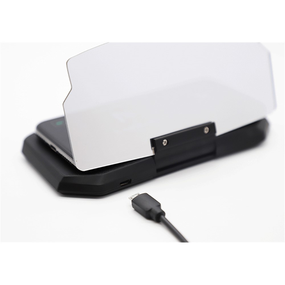 5W Qi Wireless Charger + Heads up Car Navigation Image Reflector HUD 2-in-1 Design for iPhone Samsung Huawei-8