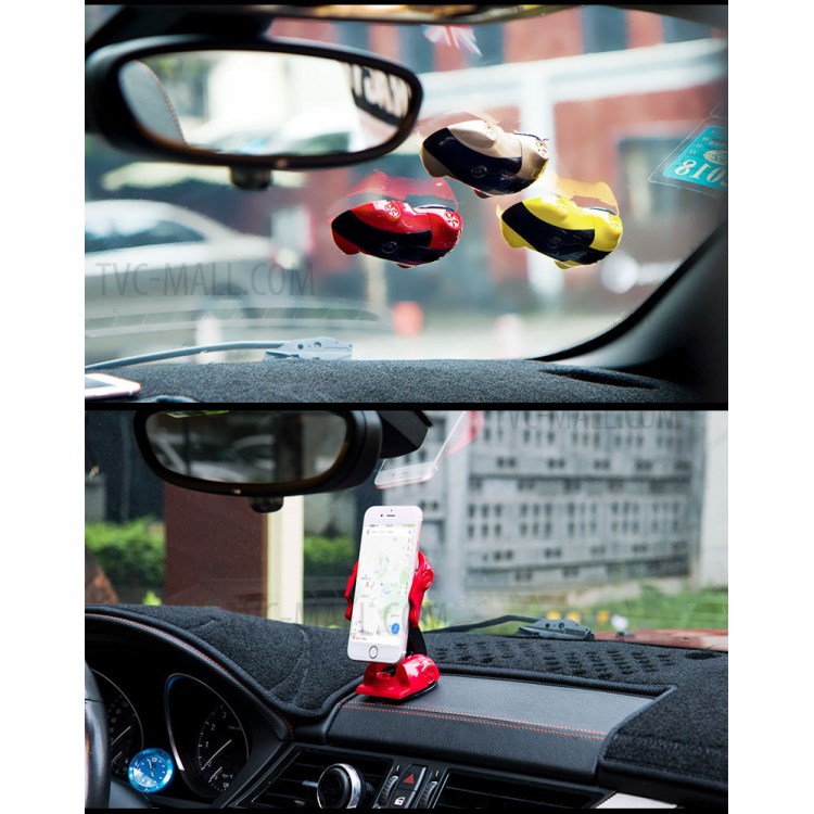 Sports Car Shape Magnetic Car Windshield Suction Cup Mount Holder with 360 Degree Rotation - Red-10