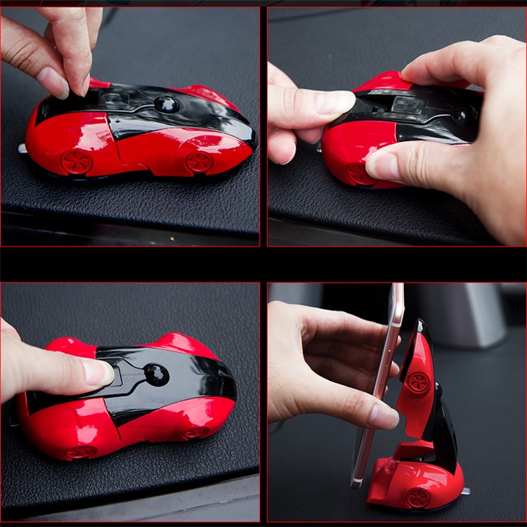 Sports Car Shape Magnetic Car Windshield Suction Cup Mount Holder with 360 Degree Rotation - Red-5