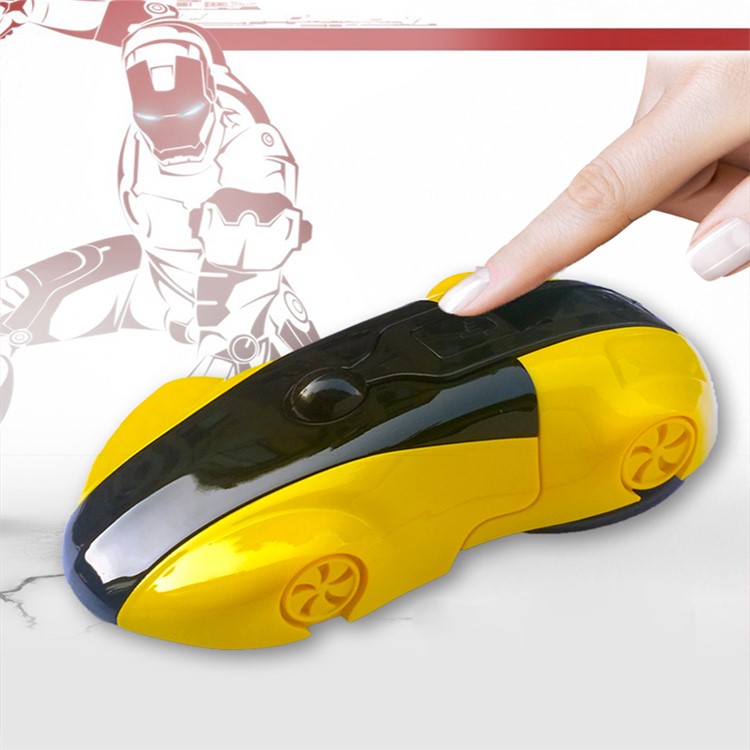 Sports Car Shape 360° Rotating Magnetic Mobile Phone Holder Car Windshield Suction Cup Mount Holder - Yellow-3
