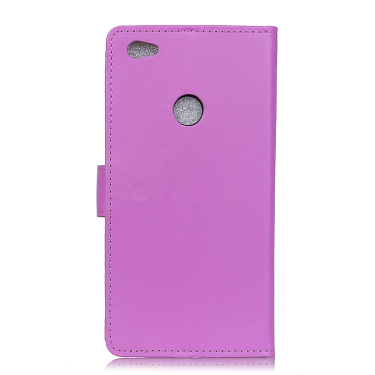 Wallet Stand Flip Leather Folio Mobile Casing for ZTE Blade A6 Prime - Purple-2