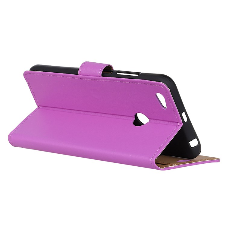 Wallet Stand Flip Leather Folio Mobile Casing for ZTE Blade A6 Prime - Purple-3