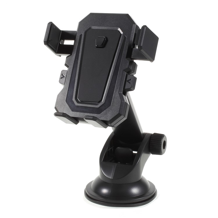 Telescopic Arm Suction Cup Rotary Car Mount Holder for iPhone X/Galaxy S9, Width: 5.3-8.3cm - Black-7