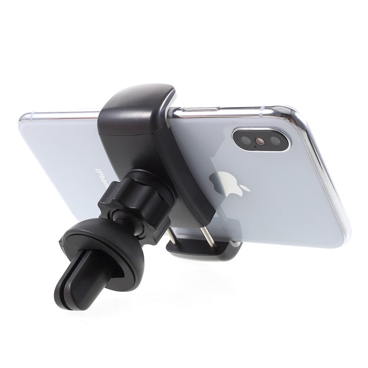 360 Degree Rotary Car Air Vent Smartphone Mount for iPhone Samsung LG etc, Width: 53-83mm - Black-6