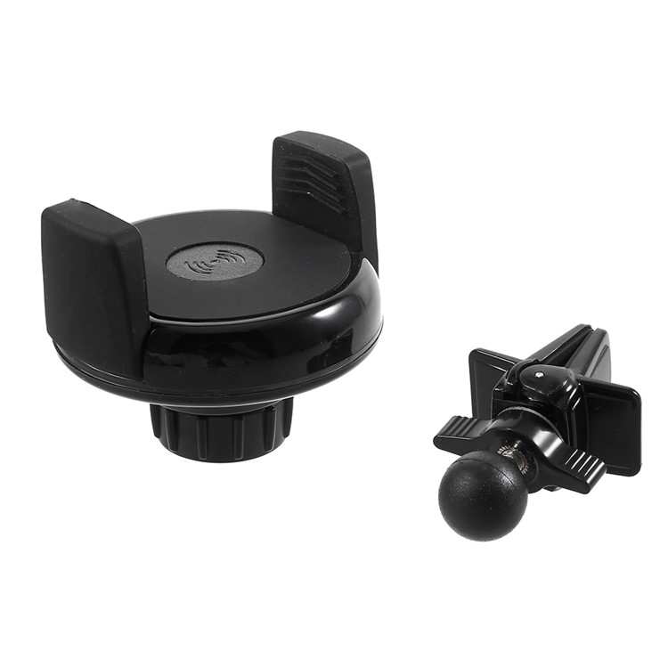 WX-020 360 Degree Rotary Car Air Vent Mount Qi Wireless Charging Holder for iPhone X/8/8 Plus Etc.-7
