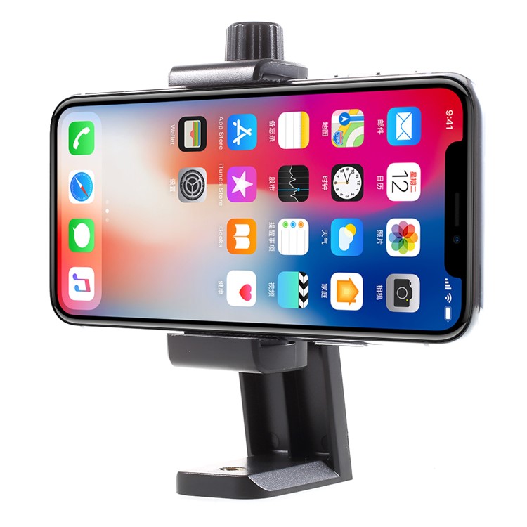 360 Degree Rotary Phone Mount Holder with 1/4 Screw for iPhone Samsung LG etc, Width: 56-105mm-1
