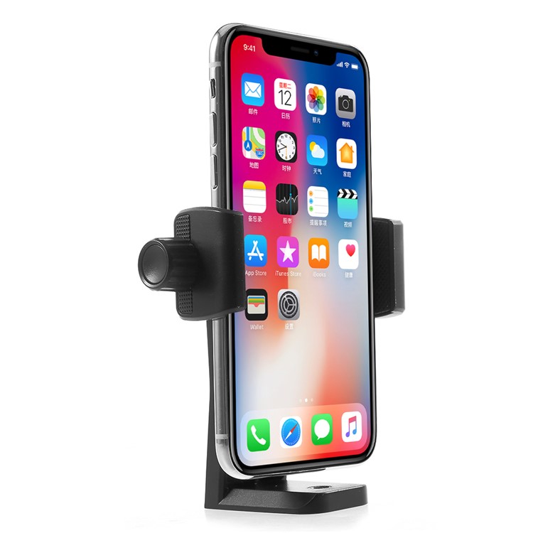 360 Degree Rotary Phone Mount Holder with 1/4 Screw for iPhone Samsung LG etc, Width: 56-105mm-4