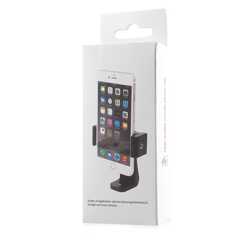 360 Degree Rotary Phone Mount Holder with 1/4 Screw for iPhone Samsung LG etc, Width: 56-105mm-9