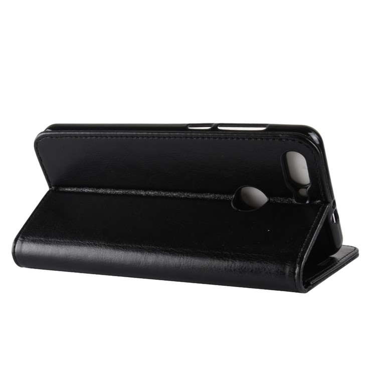 Crazy Horse Wallet Leather Stand Case for ZTE Blade V9 - Black-7