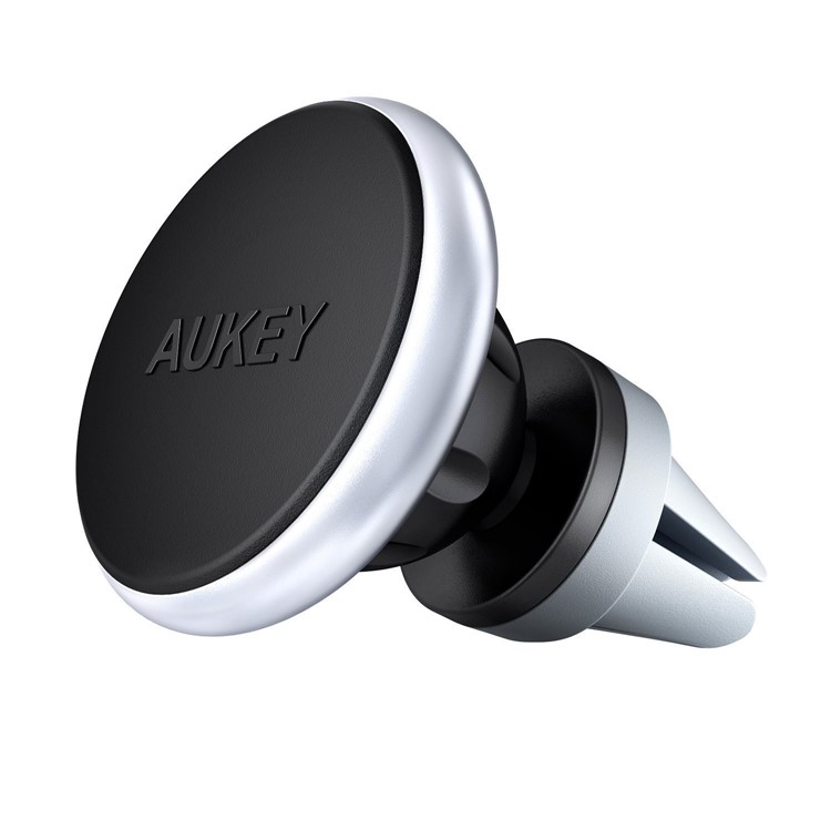 AUKEY HD-C12 Universal Magnetic Car Air Vent Mount Bracket for iPhone Samsung Huawei Etc. - Silver-2