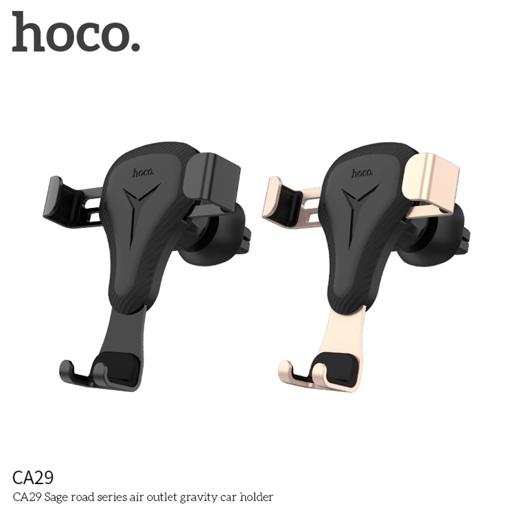 HOCO CA29 Sage Road Series Car Air Outlet Gravity Phone Holder Stand - Black-5