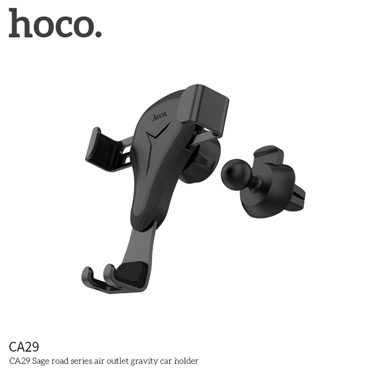 HOCO CA29 Sage Road Series Car Air Outlet Gravity Phone Holder Stand - Black-6