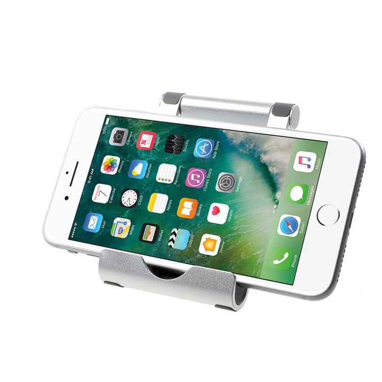 Universal Aluminum Alloy Desktop Stand Holder For Iphone Samsung Universal Aluminum Alloy Desktop Stand Holder For Iphone Samsung Huawei Silver 1