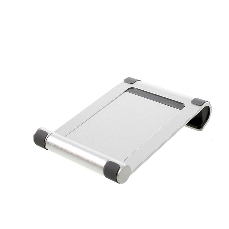 Universal Aluminum Alloy Desktop Stand Holder for iPhone Samsung Huawei - Silver-8