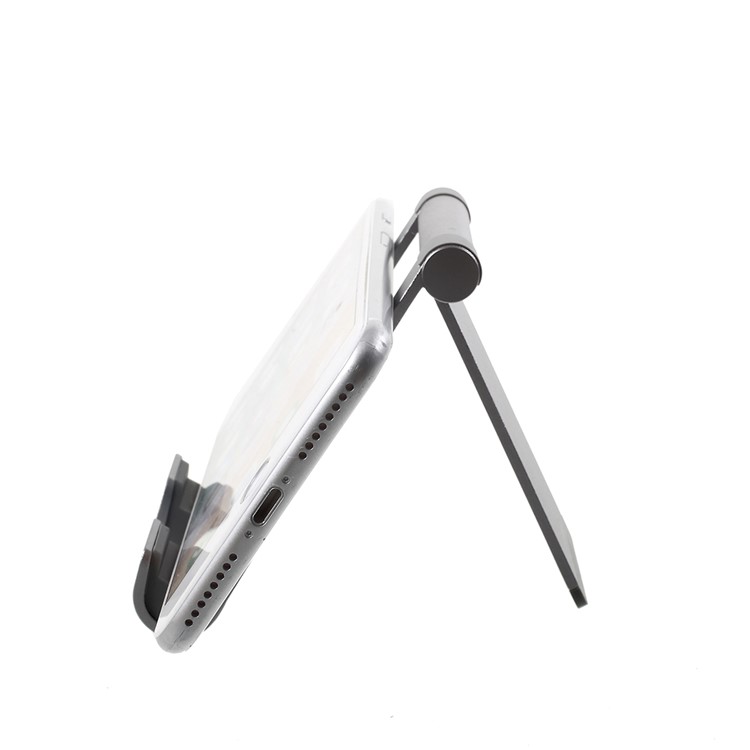 Universal Aluminum Alloy Desktop Mount Phone Bracket for iPhone Samsung Huawei - Grey-2