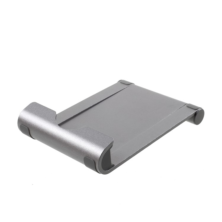 Universal Aluminum Alloy Desktop Mount Phone Bracket for iPhone Samsung Huawei - Grey-8