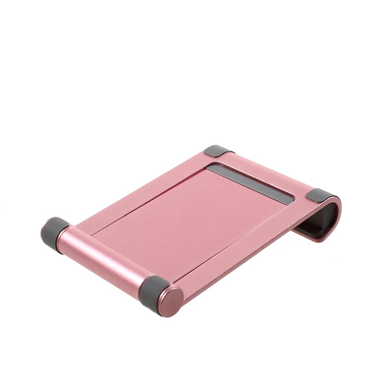 Soporte De Aleación De Aluminio Soporte De Escritorio Soporte Para IPhone Samsung Huawei - Oro Rosa