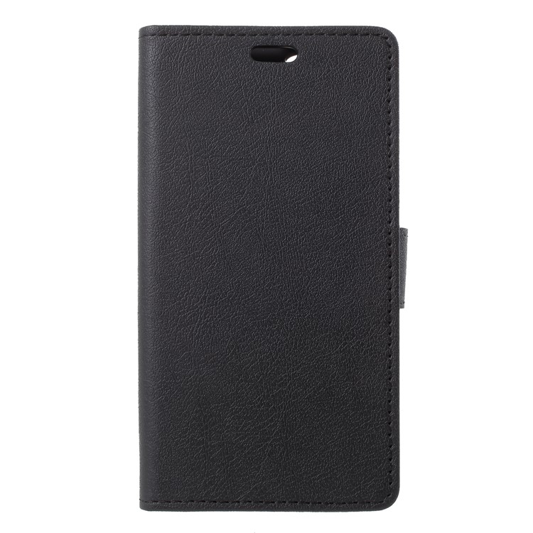 PU Leather Magnetic Wallet Phone Case for ZTE Blade A522 - Black-3