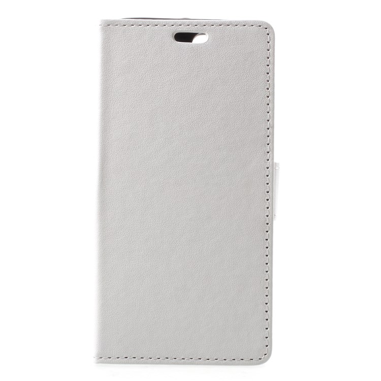 PU Leather Wallet Stand Cell Phone Case for ZTE Blade A330 - White-1
