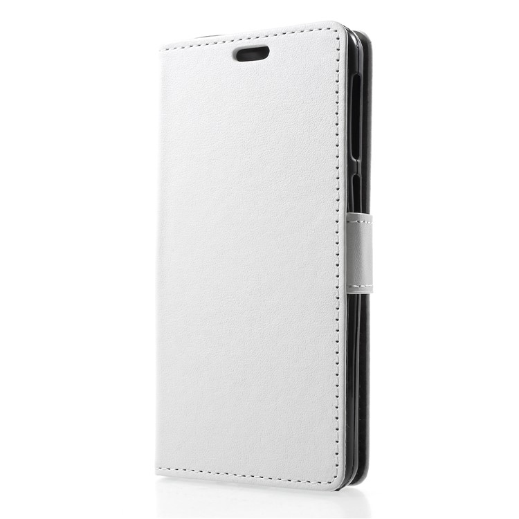 PU Leather Wallet Stand Cell Phone Case for ZTE Blade A330 - White-3