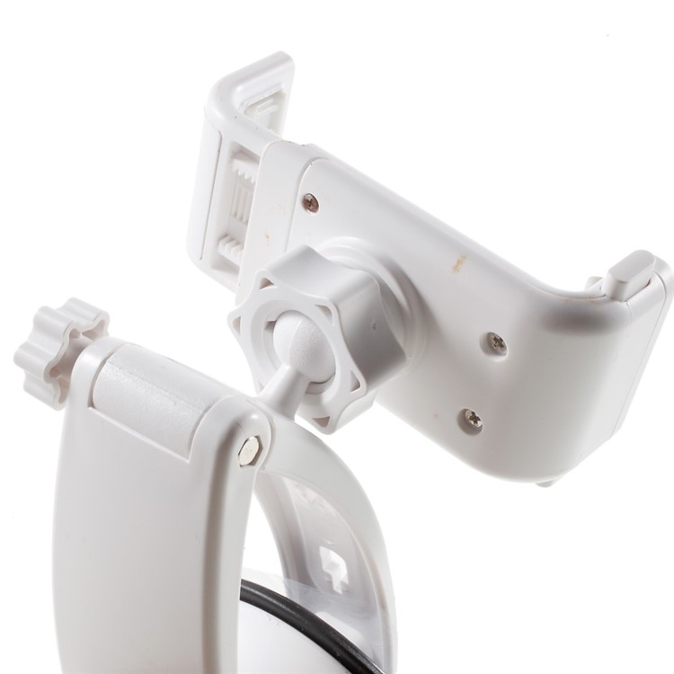 3-in-1 Multifunctional Car Mount Stand for iPhone Samsung Sony, Clamp Range: 5.5 - 8.5cm - White-10