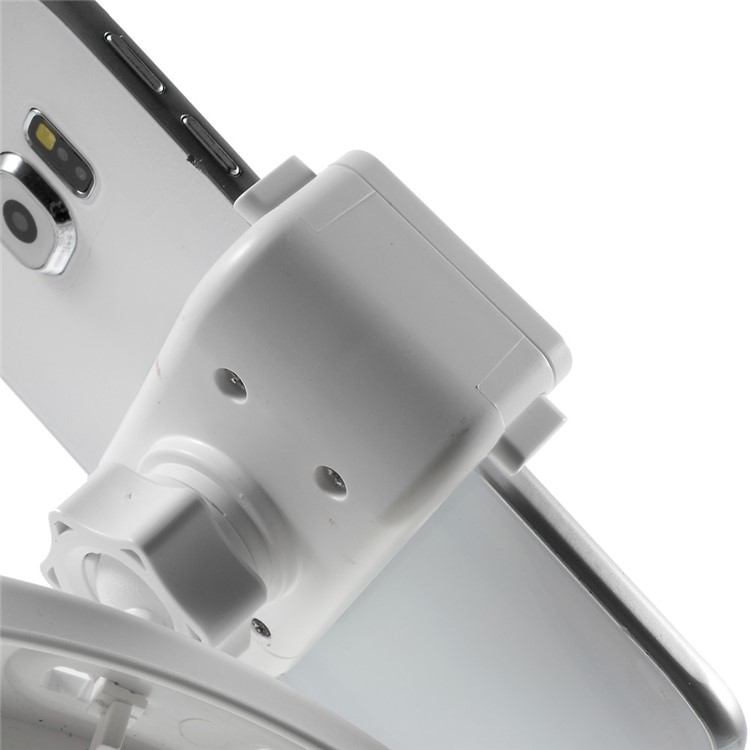 3-in-1 Multifunctional Car Mount Stand for iPhone Samsung Sony, Clamp Range: 5.5 - 8.5cm - White-12