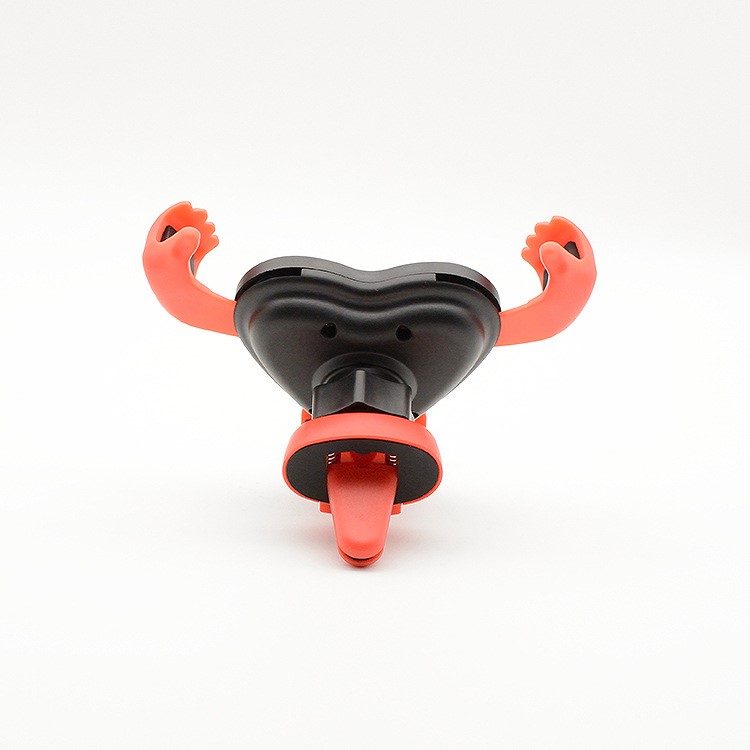 Creative Heart Shape Angel Car Air Outlet Gravity Phone Holder Stand - Red-2