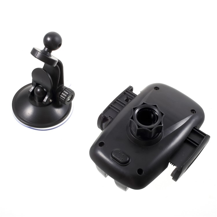 Universal 2-In-1 Car Air Vent Mount + Windshield Suction Cup Phone Holder, Width: 50-95mm - Black-10