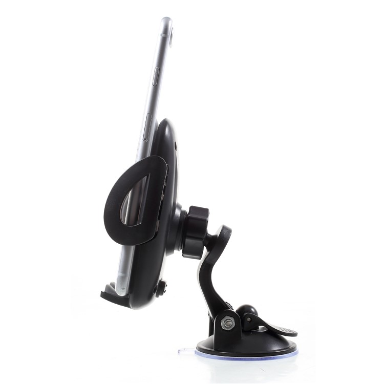 Universal 2-In-1 Car Air Vent Mount + Windshield Suction Cup Phone Holder, Width: 50-95mm - Black-3