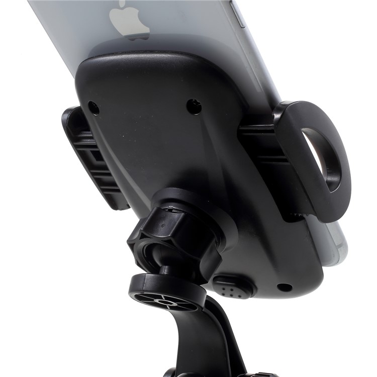 Universal 2-In-1 Car Air Vent Mount + Windshield Suction Cup Phone Holder, Width: 50-95mm - Black-7