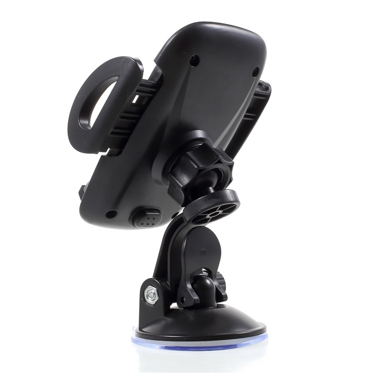 Universal 2-In-1 Car Air Vent Mount + Windshield Suction Cup Phone Holder, Width: 50-95mm - Black-9