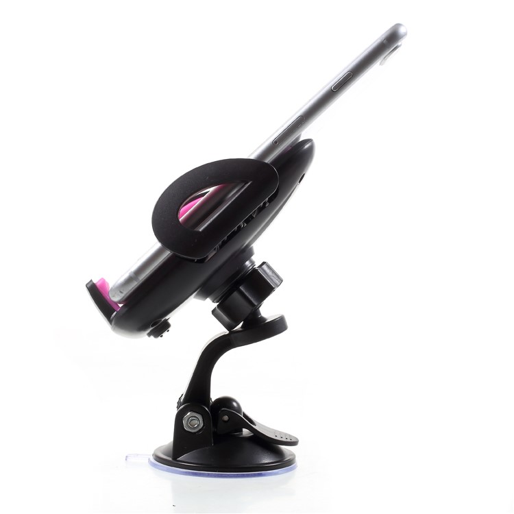 Universal 2-In-1 Car Air Vent Mount + Windshield Suction Cup Mobile Holder, Width: 50-95mm - Rose-3
