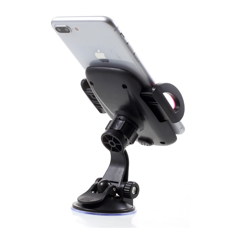 Universal 2-In-1 Car Air Vent Mount + Windshield Suction Cup Mobile Holder, Width: 50-95mm - Rose-4