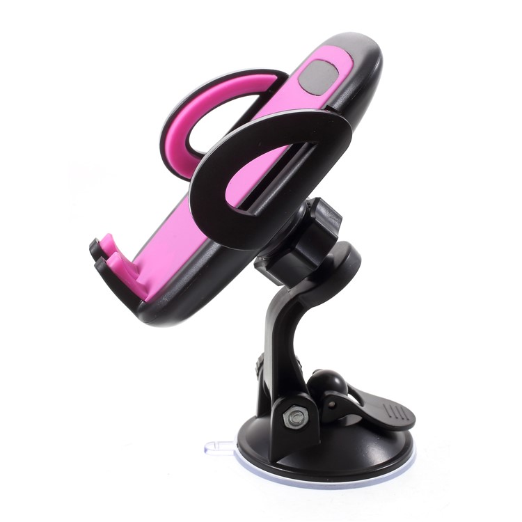 Universal 2-In-1 Car Air Vent Mount + Windshield Suction Cup Mobile Holder, Width: 50-95mm - Rose-5