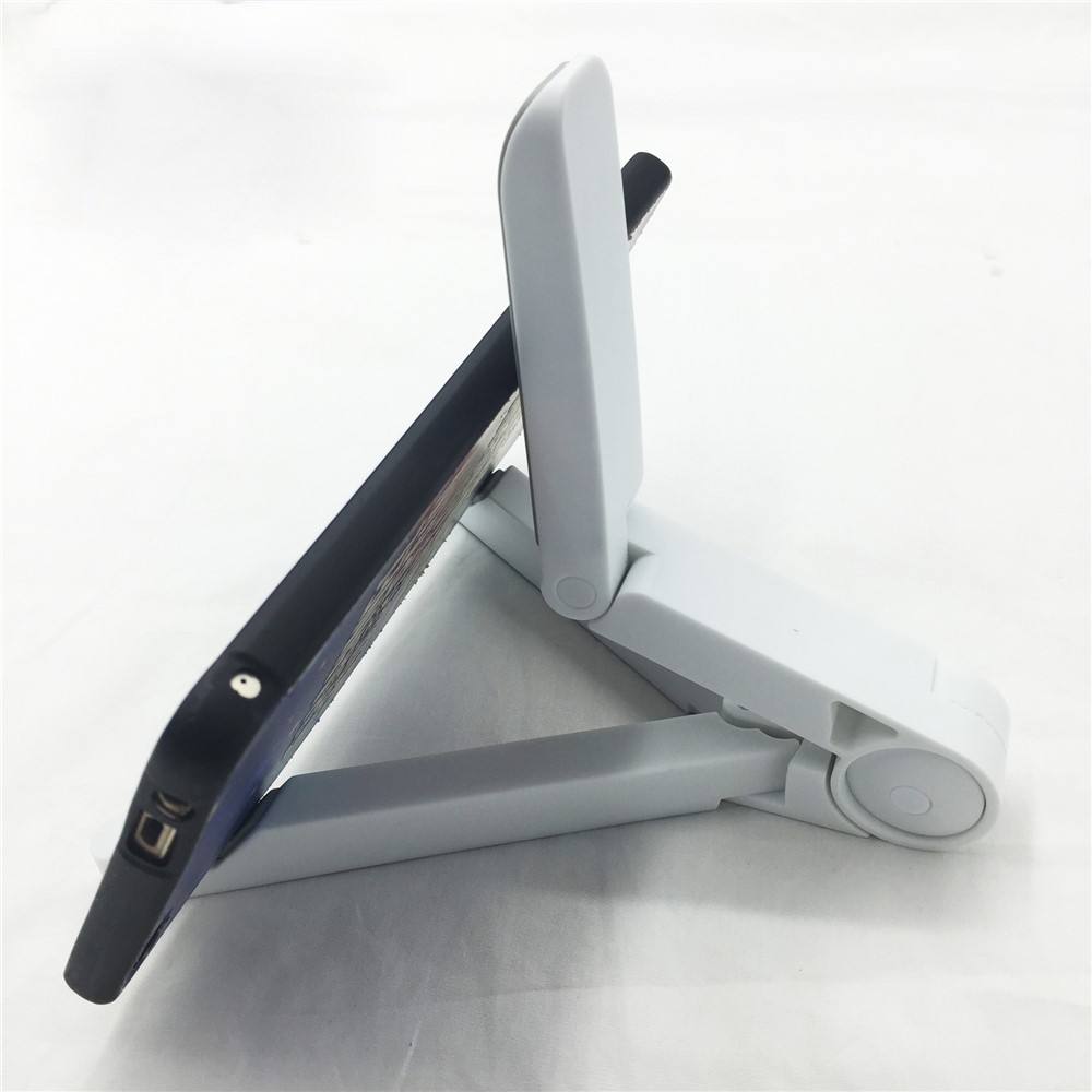Portable Folding Adjustable Desk Holder Mount Bracket for Tablets - White-1