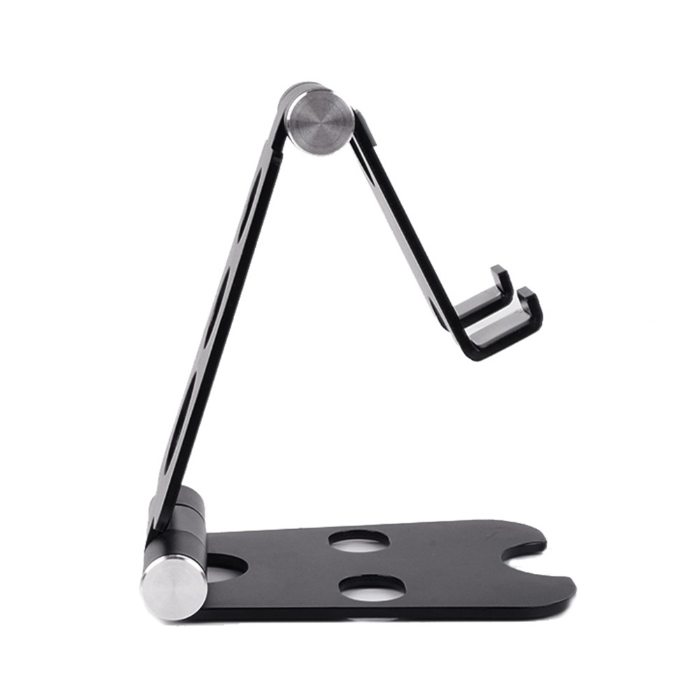 Universal Aluminum Alloy Desktop Mount for iPhone Samsung Huawei - Size: L / Black-2